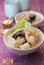 Fish Maw with Bamboo Fungus Chicken Soup Recipe 竹笙花胶鸡汤食谱