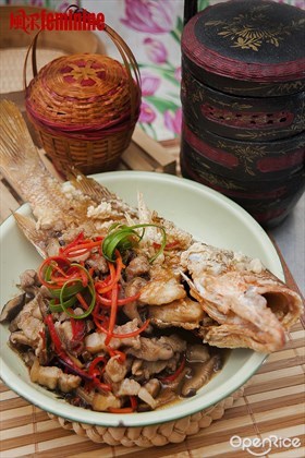 Deep Fried Garoupa Recipe 干烧石斑食谱