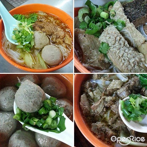  Tak Fat Beef Ball, noodle