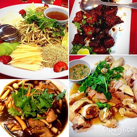  Bentong Dragon Phoenix Restaurant, Fruit salad, Sea cucumber trotter, Curry wild boar, Guang Xi braised meat, bentong, raub, pahang