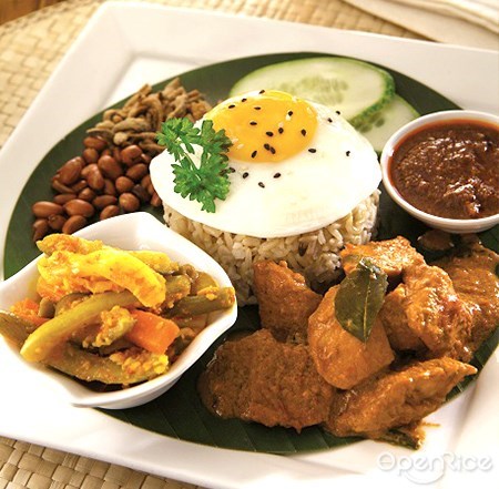 nasi lemak, simple life, shopping mall, vegetarian restaurant