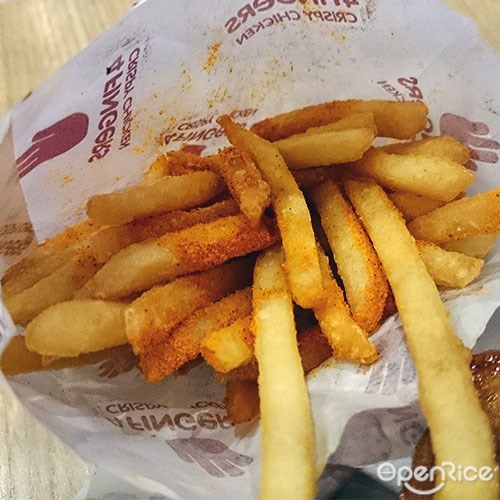 4 Fingers, french fries, fries, chicken, mid valley, kl