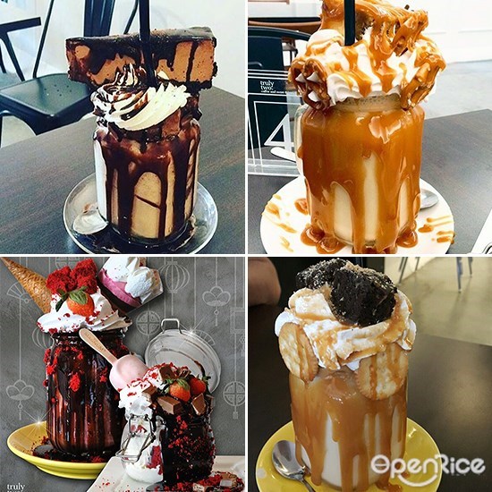 Truly Two Cafe, Mukim Bukit Baru, Milkshakes, Dessert, Melaka