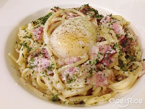 Damansara Uptown, epicuro, carbonara, poached egg