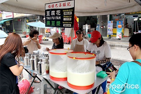 ipoh, bercham, black soya milk, oug, overseas union garden