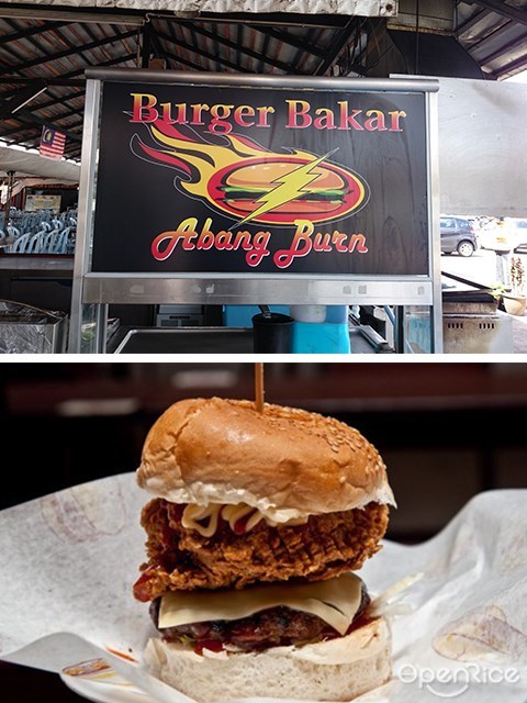 Burger Bakar, Abang Burn, Taman Dagang, Ampang