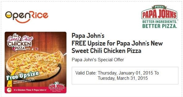 promotion, papa john, pizza