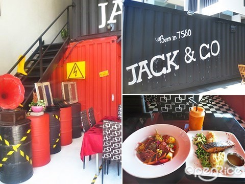 jack & co, container, themed cafe, penang
