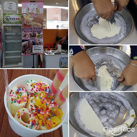 Fried Ice Cream, Thailand Fried Ice Cream, Kota Kinabalu, Sabah