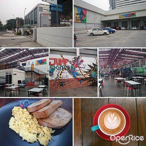 Jump street cafe, Jump street, Seksyen 13 PJ, Bosch Factory Malaysia, Trampoline park, Industrial Cafe