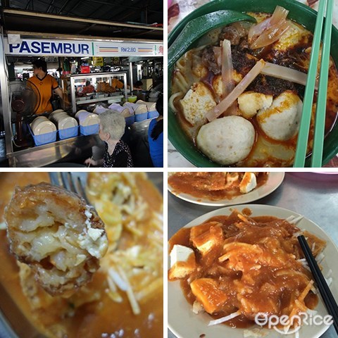 槟城, pasembur, snack, indian salad, lebuh cecil market