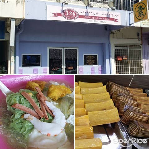326 Kuih Lapis Cakehouse, Vegetarian, Kek Lapis, Kuih, Nasi Lemak, Kota Kinabalu, Sabah
