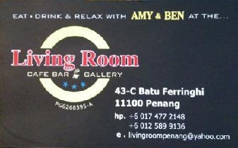 Living Room Cafe Bar Gallery In Batu Ferringhi Penang